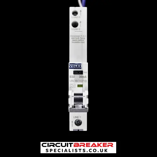 VOLEX 32 AMP CURVE B 6kA 30mA RCBO RCD MCB VRCBO32/1B