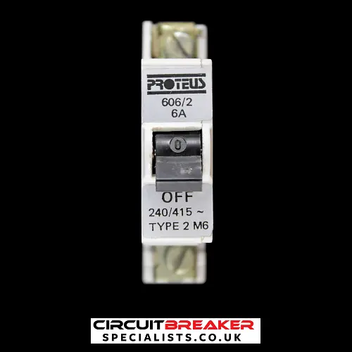 PROTEUS 6 AMP TYPE 2 M6 MCB CIRCUIT BREAKER 606/2 G