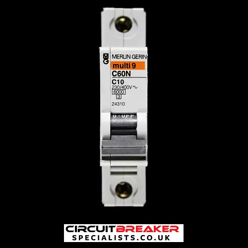 MERLIN GERIN 10 AMP CURVE C 6kA MCB CIRCUIT BREAKER C60N 24310