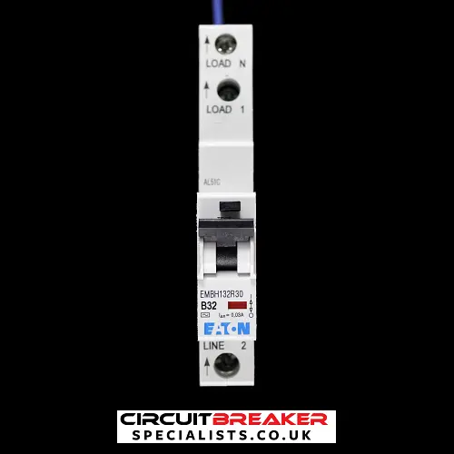 EATON 32 AMP CURVE B 10kA 30mA RCBO TYPE AC EMBH132R30
