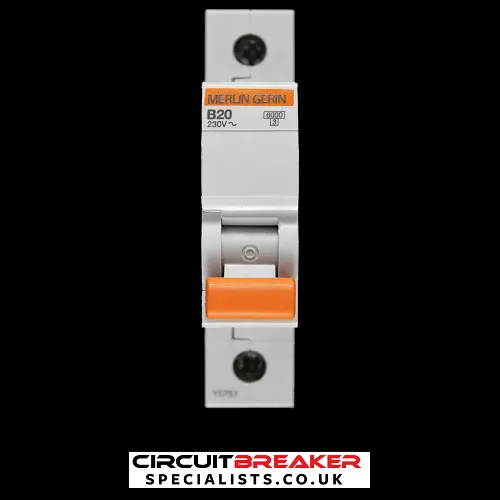 MERLIN GERIN 20 AMP CURVE B 6kA MCB CIRCUIT BREAKER 11365