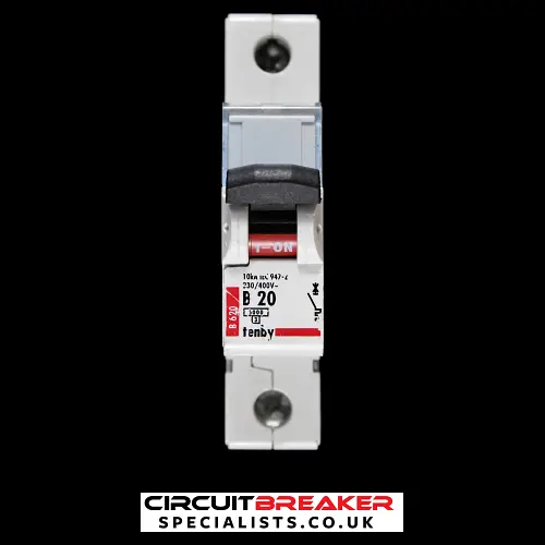 TENBY 20 AMP CURVE B 6kA MCB CIRCUIT BREAKER B620