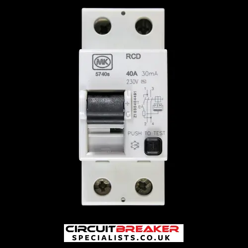 MK 40 AMP 30mA DOUBLE POLE RCD 5740s