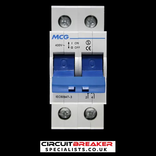 MCG 100 AMP MAIN SWITCH DISCONNECTOR 2P100AIS