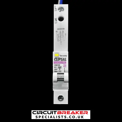 CLIPSAL 16 AMP CURVE B 6kA 30mA RCBO RCD MCB POWERGUARD CRSB1630
