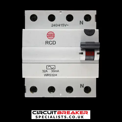 WYLEX 32 RCD FOUR POLE 30mA TYPE AC WRS32/4 BC