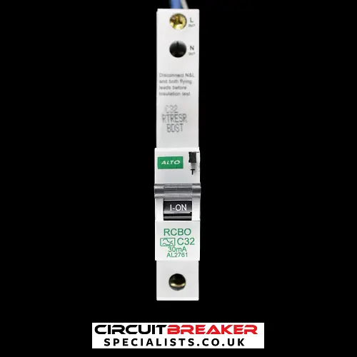 ALTO 32 AMP CURVE C 6kA 30mA RCBO TYPE AC AL2761