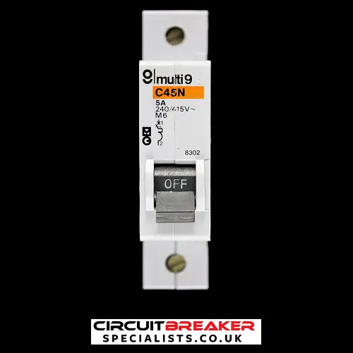 MERLIN GERIN 5 AMP TYPE 2 M6 MCB CIRCUIT BREAKER 8302 C45N