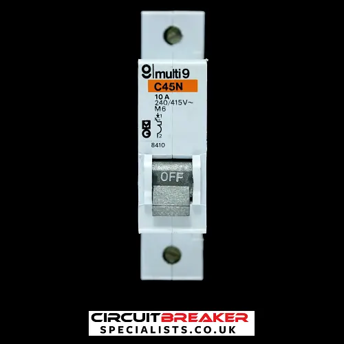 MERLIN GERIN 10 AMP TYPE 2 M6 MCB CIRCUIT BREAKER 8410 C45N