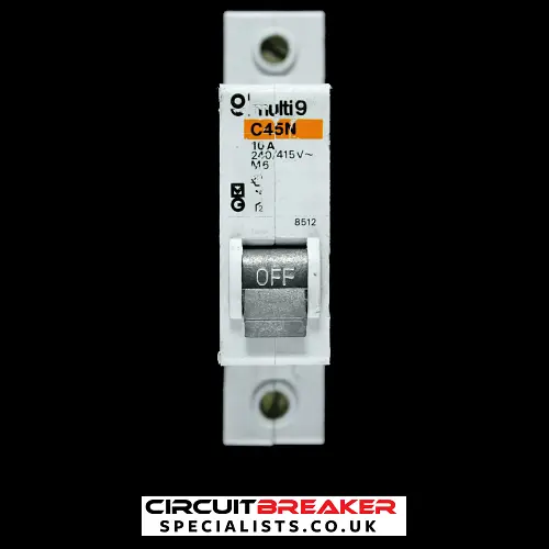 MERLIN GERIN 10 AMP TYPE 2 M6 MCB CIRCUIT BREAKER 8512 C45N