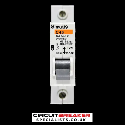 MERLIN GERIN 10 AMP TYPE 2 M3 MCB CIRCUIT BREAKER 21291 C45