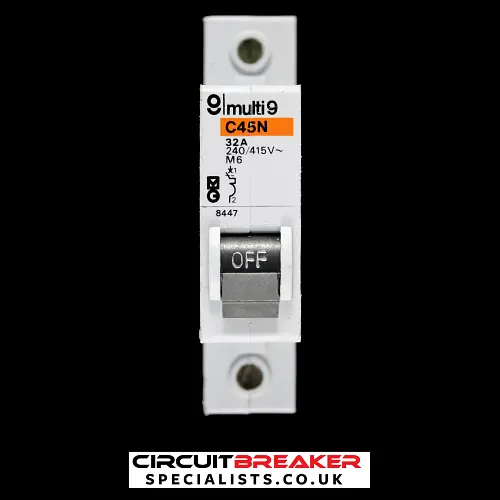 MERLIN GERIN 32 AMP TYPE 2 M6 MCB CIRCUIT BREAKER 8447 C45N