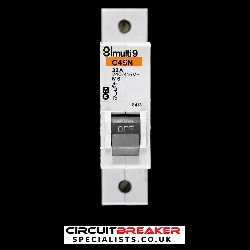 MERLIN GERIN 32 AMP TYPE 2 M6 MCB CIRCUIT BREAKER 8413 C45N