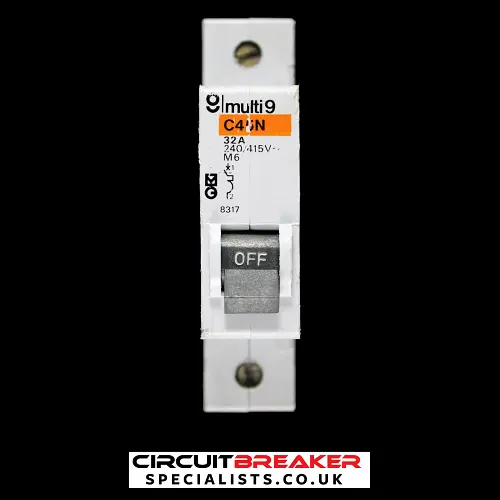 MERLIN GERIN 32 AMP TYPE 2 M6 MCB CIRCUIT BREAKER 8317 C45N