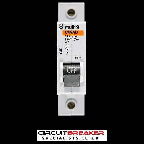 MERLIN GERIN 32 AMP TYPE 4 M4 MCB CIRCUIT BREAKER 8514 C45AD