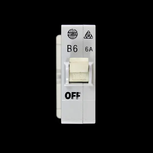 WYLEX 6 AMP CURVE B 3kA MCB CIRCUIT BREAKER PUSH PLUG IN SK