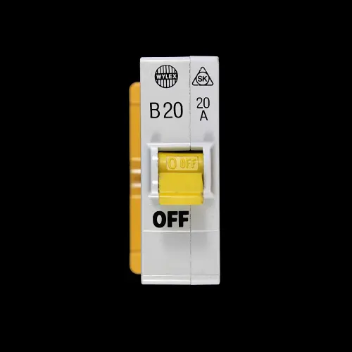 WYLEX 20 AMP CURVE B 3kA MCB CIRCUIT BREAKER PUSH PLUG IN SK