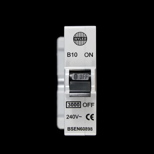 WYLEX 10 AMP CURVE B 3kA MCB CIRCUIT BREAKER PUSH PLUG ABB