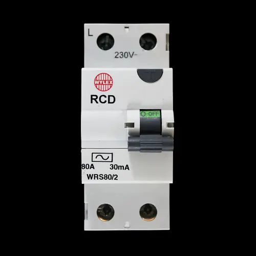 WYLEX 80 AMP 30mA DOUBLE POLE RCD TYPE AC WRS80/2