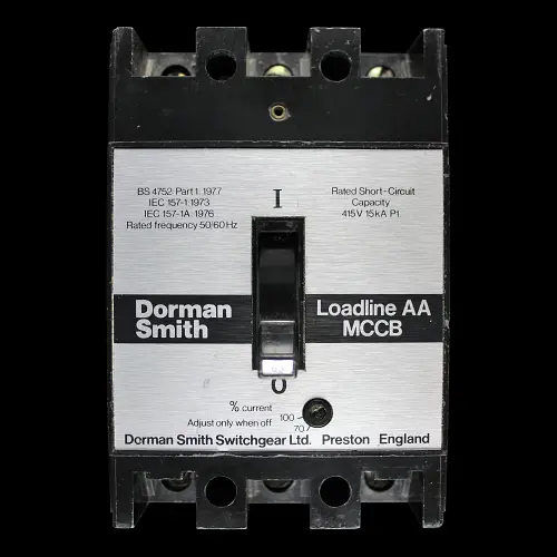 DORMAN SMITH 63 AMP 15kA TRIPLE POLE MCCB LOADLINE TYPE AA