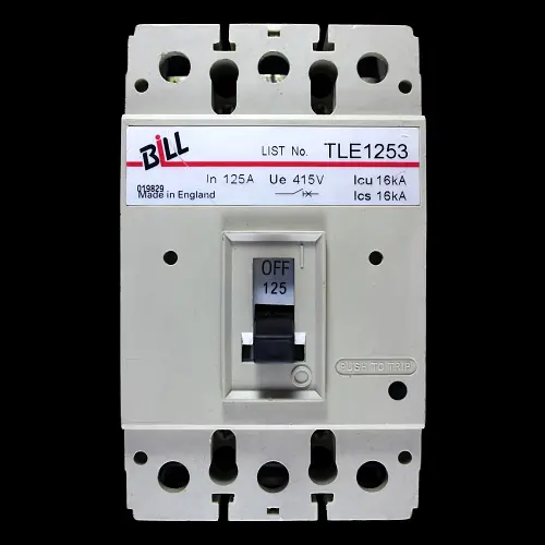 BILL 125 AMP 16kA TRIPLE POLE MCCB TLE1253 MEL1253