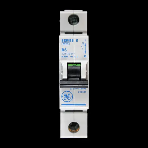 GENERAL ELECTRIC 6 AMP CURVE B 6kA MCB BREAKER SERIES E 621304 V/099-012106