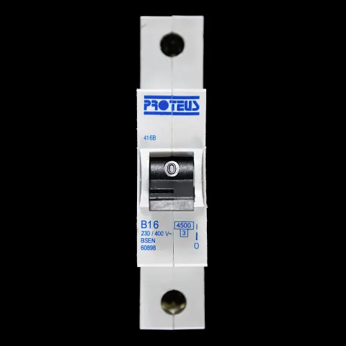 PROTEUS 16 AMP CURVE B 4.5kA MCB CIRCUIT BREAKER 416B