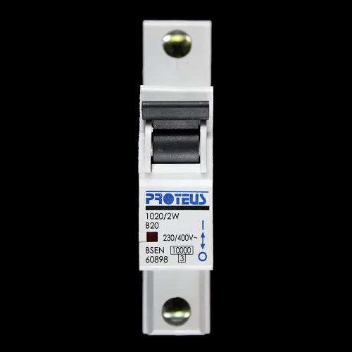 PROTEUS 20 AMP CURVE B 10kA MCB CIRCUIT BREAKER 1020/2W