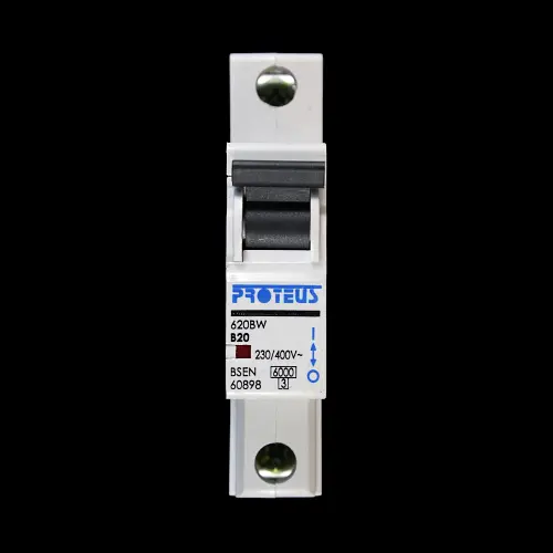 PROTEUS 20 AMP CURVE B 6kA MCB CIRCUIT BREAKER 620BW