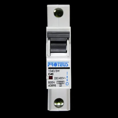 PROTEUS 40 AMP CURVE C 10kA MCB CIRCUIT BREAKER 1040/3W