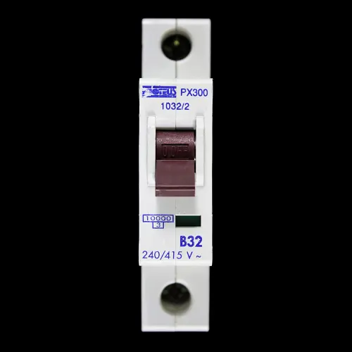 PROTEUS 32 AMP CURVE B 10kA MCB CIRCUIT BREAKER PX300 1032/2