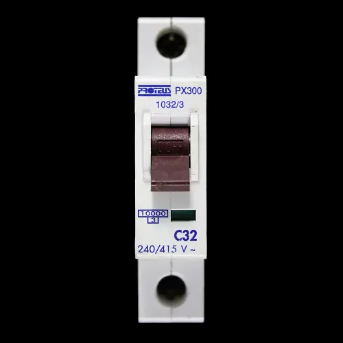 PROTEUS 32 AMP CURVE C 10kA MCB CIRCUIT BREAKER PX300 1032/3
