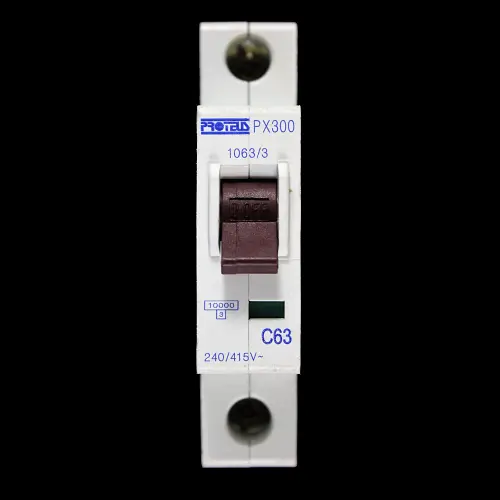 PROTEUS 63 AMP CURVE C 10kA MCB CIRCUIT BREAKER PX300 1063/3