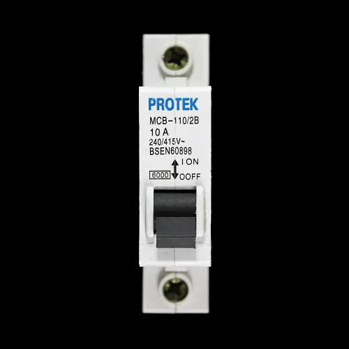 PROTEK 10 AMP CURVE B 6kA MCB CIRCUIT BREAKER MCB-110/2B