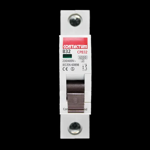 CONTACTUM 32 AMP CURVE B 6kA MCB CIRCUIT BREAKER CPB32