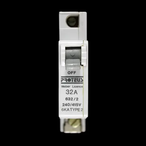 PROTEUS 32 AMP TYPE 2 6kA MCB CIRCUIT BREAKER 632/2