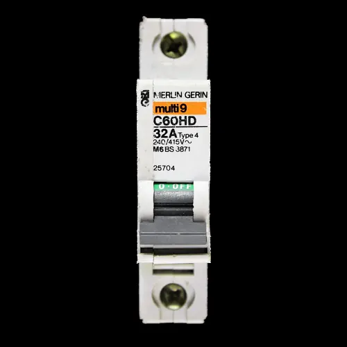 MERLIN GERIN 32 AMP TYPE 4 M6 MCB CIRCUIT BREAKER 25704 C60HD MULTI9