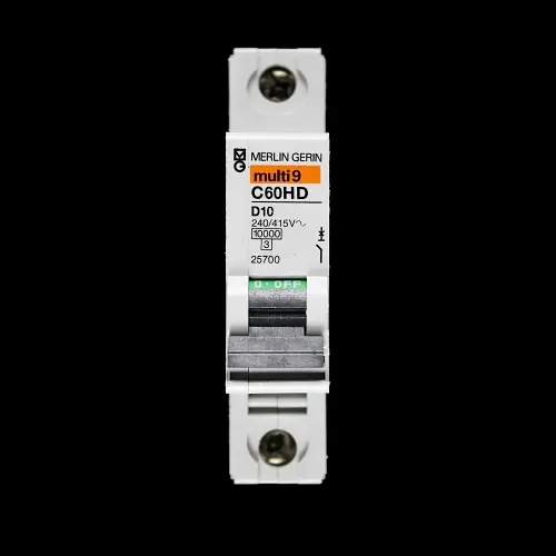 MERLIN GERIN 10 AMP CURVE D 10kA MCB CIRCUIT BREAKER C60HD 25700 MULTI9