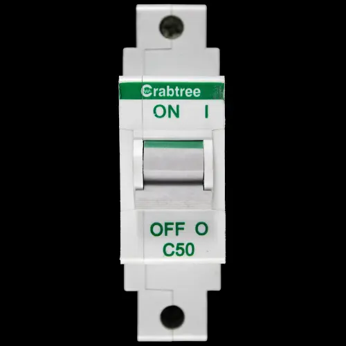 CRABTREE 50 AMP CURVE C 16kA MCB CIRCUIT BREAKER POLESTAR