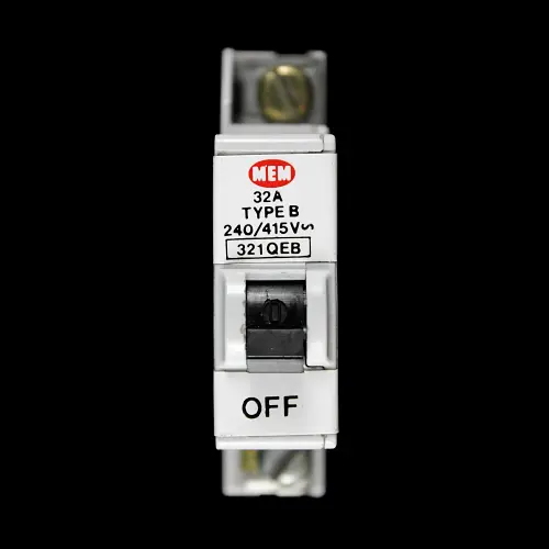MEM 32 AMP CURVE B M6 MCB CIRCUIT BREAKER 321QEB
