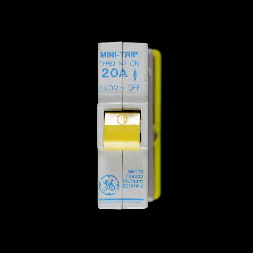 GENERAL ELECTRIC 20 AMP TYPE 2 M3 MCB CIRCUIT BREAKER MINI TRIP SMT20 639003