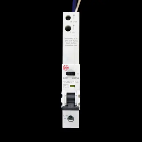 WYLEX 40 AMP CURVE B 6kA 30mA RCBO TYPE A NHXSBS1B40