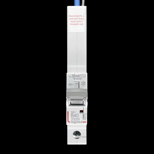 LEGRAND 40 AMP CURVE B 10kA 30mA RCBO TYPE AC 6064 21 DX3