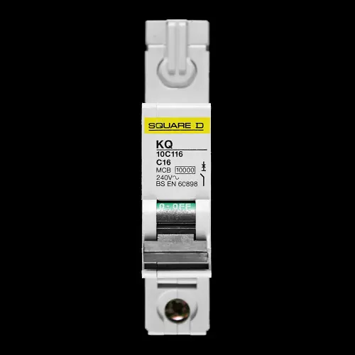 SQUARE D 16 AMP CURVE C 10kA MCB CIRCUIT BREAKER KQ 10C116