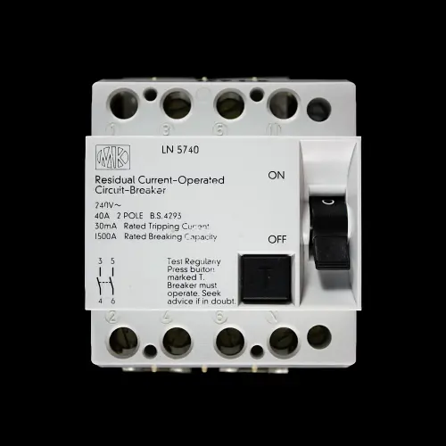 MK 40 AMP 30mA DOUBLE POLE RCCB RCD LN 5740