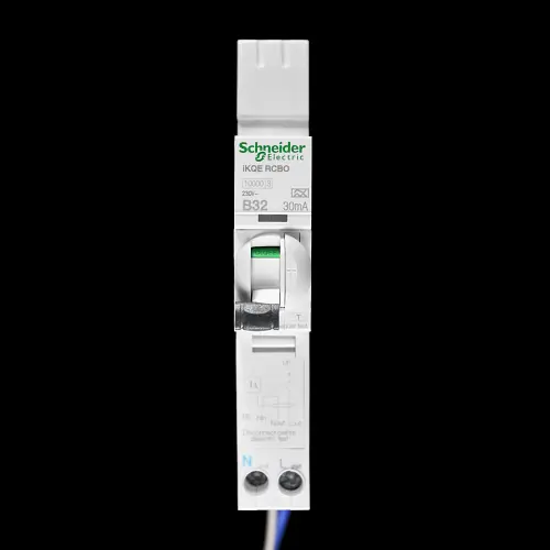 SCHNEIDER B 32 RCBO 10kA 30mA TYPE A IKQE A9D37832 SEE132B03