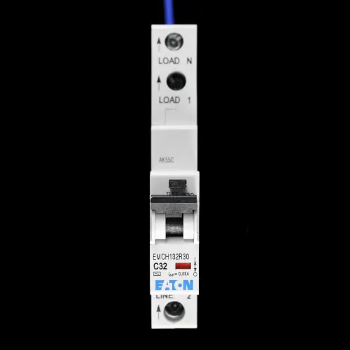 EATON 32 AMP CURVE C 10kA 30mA RCBO TYPE AC EMCH132R30