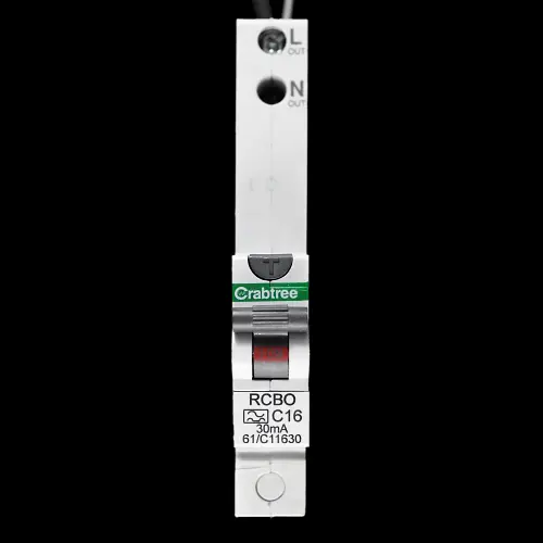 CRABTREE 16 AMP CURVE C 10kA 30mA RCBO TYPE A STARBREAKER 61/C11630 BC