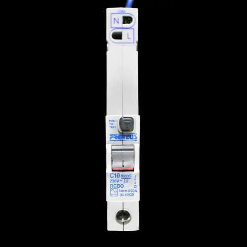 PROTEUS 10 AMP CURVE C 10kA 30mA RCBO TYPE A XL10CR