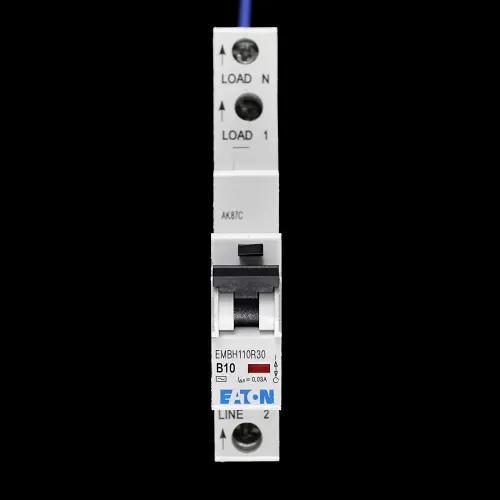 EATON 10 AMP CURVE B 10kA 30mA RCBO TYPE AC EMBH110R30